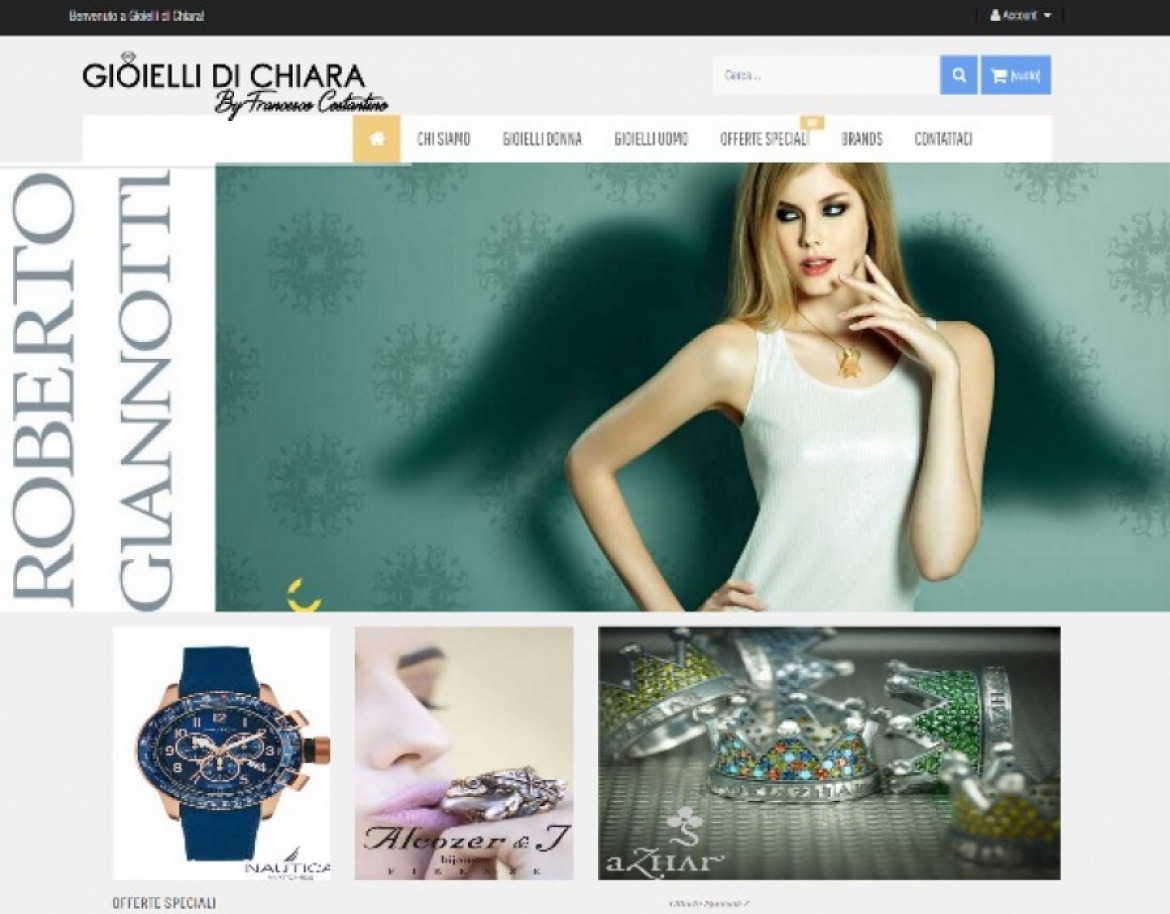 Restyling sito eCommerce di Gioielli di Chiara