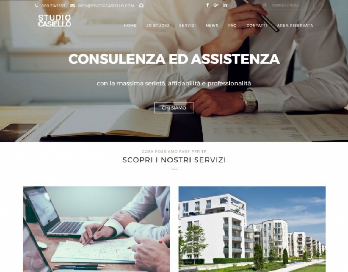 Realizzazione sito web per lo Studio Casiello