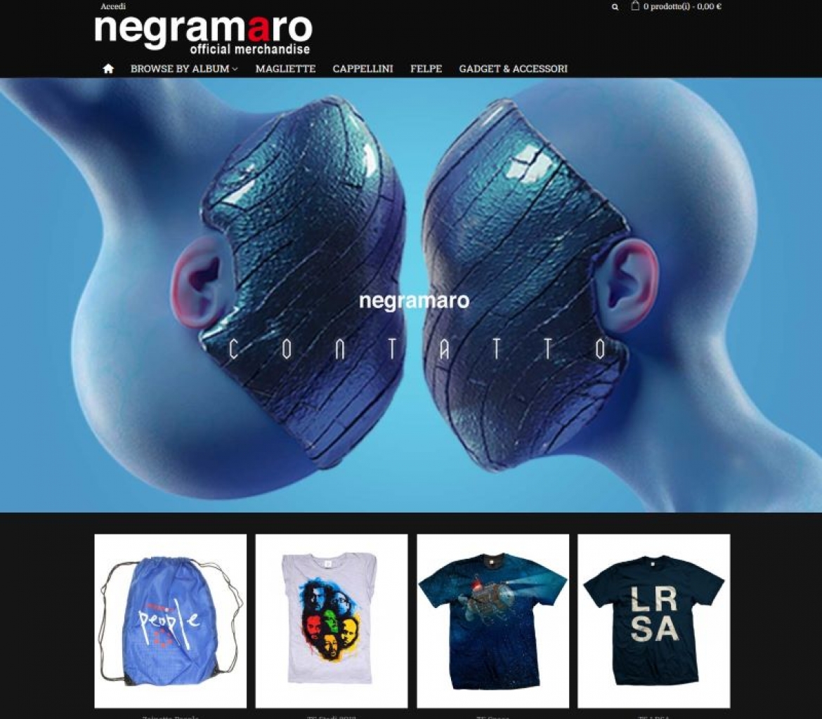 Restyling E-commerce Negramaro Official Merchandise
