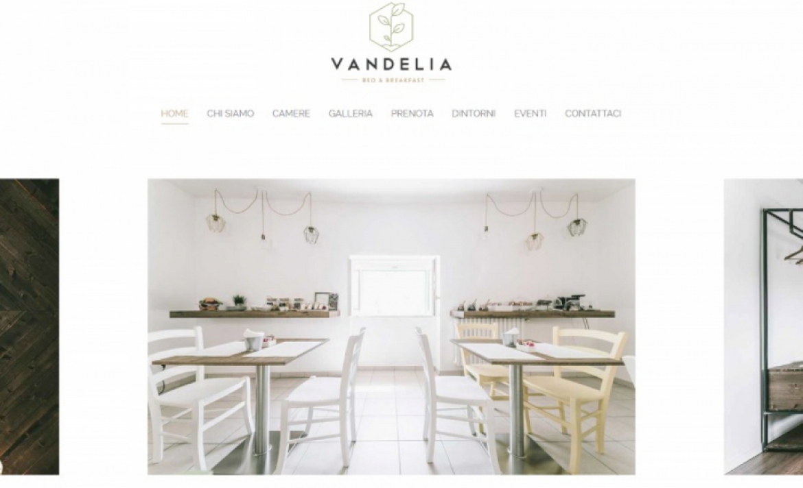Nuovo sito internet per Vandelia Bed &amp; Breakfast
